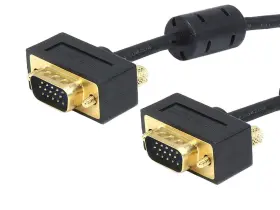 106365 Monoprice Ultra Slim Svga Super Vga M/m Monitor Cable - 50 Feet With Ferrites 30/32awg