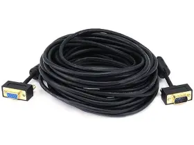 106374 Monoprice 35ft Ultra Slim Svga Super Vga 30/32awg M/f Monitor Cable With Ferrit
