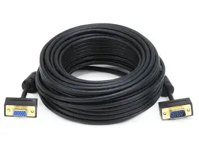 106375 Monoprice Ultra Slim Svga Super Vga M/f Monitor Cable - 50 Feet With Ferrites 30/32awg
