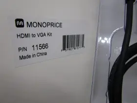111566 Monoprice Hdmi To Vga Adapter Kit With Cable For Pc Tv Computer Monitor #2