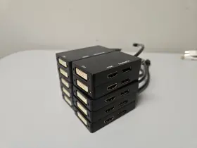 112744 Monoprice Mini Displayport 1.1 To Hdmi Dvi And Adapter Black Lot Of 10