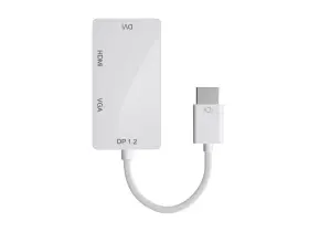 112800 Monoprice Displayport 1.2a To 4k Hdmi Dual Link Dvi Vga Passive Adapter White #2