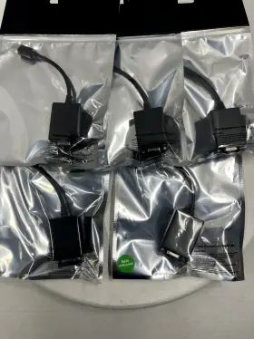12743 Monoprice Lot Of 5 New Mini Displayport 1.1a To Vga