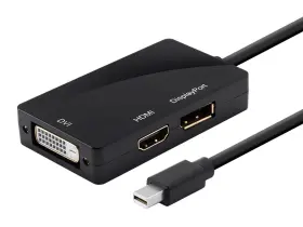 12744 Monoprice - Mini Displayport 1.1 To Hdmi Dvi And