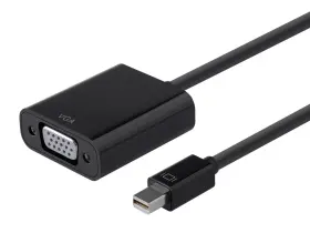 12786 Monoprice - Mini Dp 1.2a To Vga Active Adapter Blk