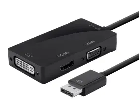 12802 Monoprice - Dp 1.2a To Hdmi Dvi Vga Passive Adaptr