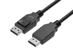 131179 Monoprice Displayport 1.4 Cable - 1.5ft Computer Desktop Laptop Pc And More