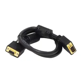 2897 Monoprice 3ft Svga Super Vga M/f Monitor Cable With Ferrites