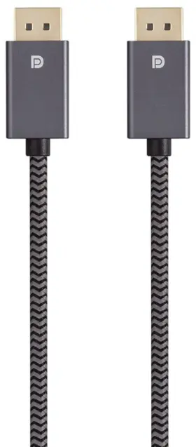 Monoprice 40788 - Displayport 1.4 Easyplug Nylon Braided Cable 6ft