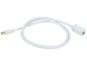 5501 Monoprice 3ft 32awg Mini Displayport Male To Female Extension Cable - White