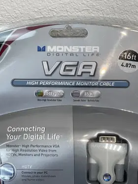 Monster 050644554285 Vga High Performance Monitor Cable 16 Ft Length #2