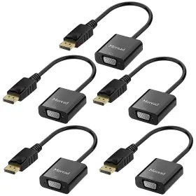 Dp2vga-a-b-5-v2 Moread Displayport Dp To Vga Adapter 5 Pack Gold-plated Display Port Adap