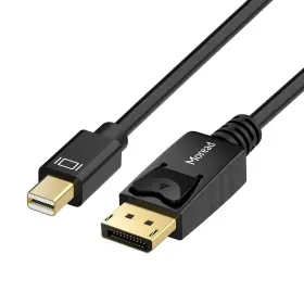 Mdp2dp-c-3-b Moread Mini Displayport To Dp Cable 3 Feet Gold-plated - 4k 60hz 2k 144hz Black