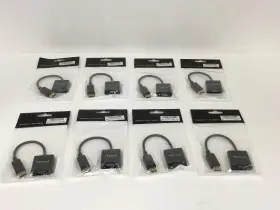 X001af1cfh Moread Lot Of 8 New Gold-plated Display Port To Vga Adapter 6in