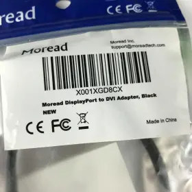 X001xgd8cx Moread Displayport Dp To Dvi Adapter Gold-plated Display Port Dvi-d #2