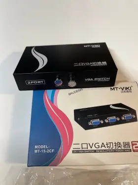 Mt-15-2cf Mt-viki 2-port Manual Vga Switch Box Clean Straightforward Operation