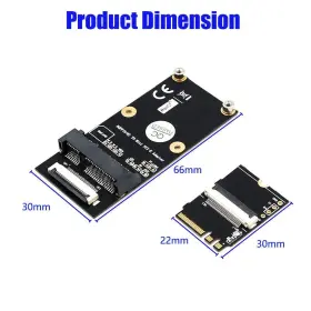 Mustpoint 661585238501 M.2 Ngff Key A/e/a E To Mini Pci-e Adapter With Ffc Cable #2