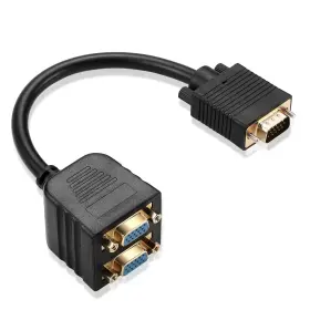 Mxtechnic 5321218 Vga Splitter Cable 1 Male To 2 Female Adapter Monitor Y 25cm B