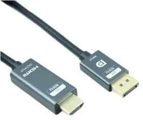 My Cable Mart 601968548414 6ft Displayport V1.4 To Hdmi V2.1 28awg Gold Plated 8k 60hz Black
