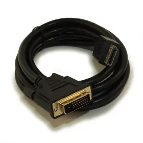 My Cable Mart Fe-dd-dp-06 6ft Displayport To Dvi 30awg Gold Plated Black
