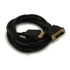 My Cable Mart Fe-dd-dp-10 10ft Displayport To Dvi 30awg Gold Plated Black