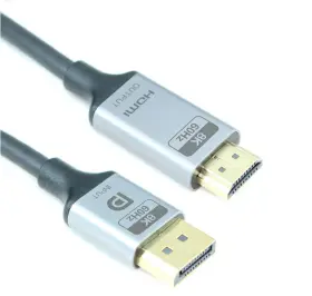 Fe-dph8k-03 My Cable Mart 3ft Displayport V1.4 To Hdmi V2.1 28awg Gold Plated 8k 60hz Black