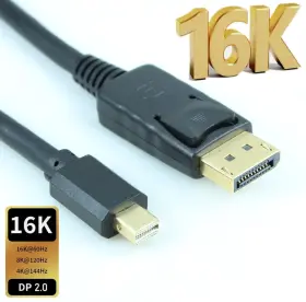 My Cable Mart Fe-mdp2-06 6ft Mini Displayport V2.0 16k 60hz/80gbps To Cables