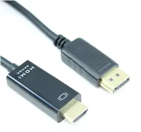Gc-dphh-10 My Cable Mart 10ft Displayport To Hdmi 32awg Gold Plated 4kx2k 30hz Black