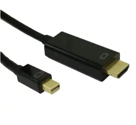 Ha-mdphh-10 My Cable Mart 10ft Mini Displayport To Hdmi 30awg Gold Plated 4kx2k 30hz Black