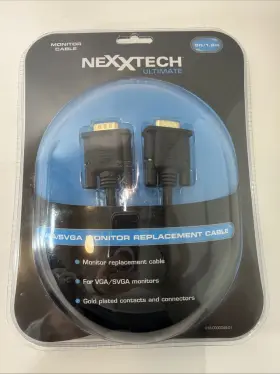 U6vgasvga Nexxtech Unlimited Ultimate Monitor Cable 6ft Vga / Svga Replacement Gold Plated