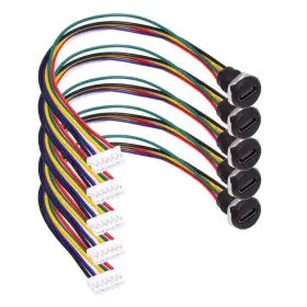 Nf-cn-015-6p Nfhk 5pcs/set Diy Oem Type C Female Socket To 6pin Header Cable Pitch 2.0mm Panel