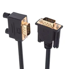 Nf-db-007-le-1.0m Nfhk 90 Degree Left Angled Vga Rgb Male To Straight Extension Cable 3coax 6c
