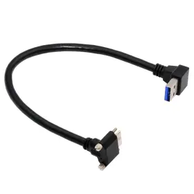 Nf-u3-078-dn Nfhk Down Angled 90 Degree Usb 3.0 A Male To Micro-b Plug Locking