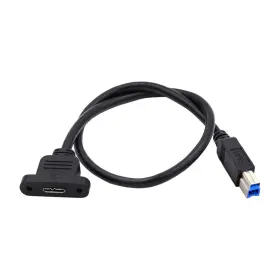 Nf-u3-083-bm Nfhk Usb 3.0 Type-b Male To Micro Female Screw Mount Extension 5gbps