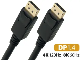 50dp14v-mm-3 Nippon Labs Displayport 1.4 Version 8k Dp Cable 60hz - 3ft. Vesa Certified