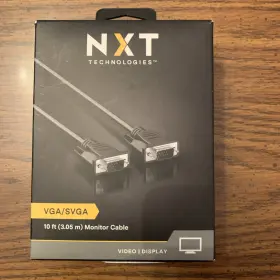 Nx29766 Nxt Techologies Technologies Vga/svga 10ft Monitor Cable For Video Display New Nib