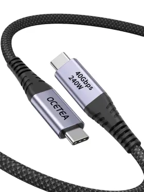 Cc240w-1.5-hs Ocetea 240w Usb 4 Cable 40gbps For Thunderbolt Usb-if Certified Support 8k V