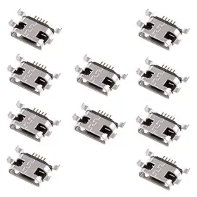 Oiyagai 663591915322 10pcs Micro Usb Type-b 5-pin Female Smd Panel Mount Connector For Pho