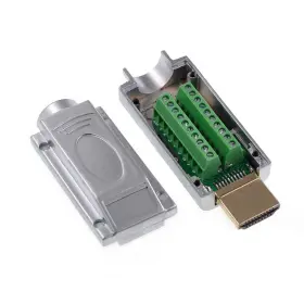 Oiyagai 663591915599 2pcs Hdmi Adapter Breakout Board Connector With Metal Cover - Solderless Fre
