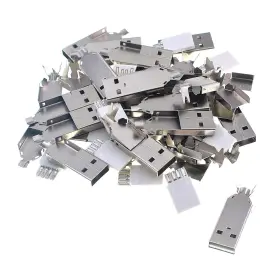 Oiyagai 669819547146 40pcs Soldering Usb Type A Male Connector With Metal Shell For Diy