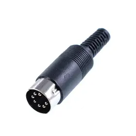 Oiyagai 703931649149 5pcs 7 Pin Din Male Plug Connectors With Black Plastic Handle Reliable Audio And
