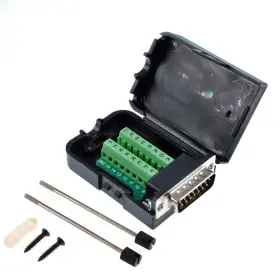 Db15 Oiyagai 765470510793 Male 15pin Connector Adaptor Screw Terminal Breakout Board Signal Module