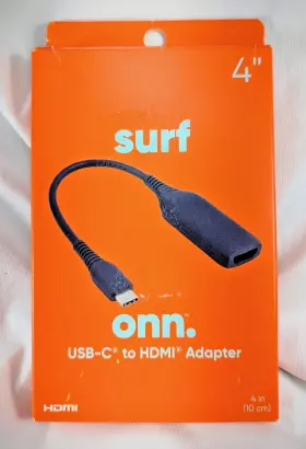 100004344 Onn Onn. Usb-c To Hdmi Adapter 4 Inch - Supports Up 4k