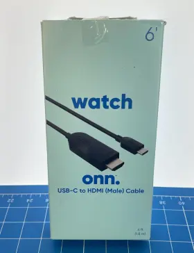2536b Onn Usb-c To Hdmi Cable 4k Uhd Resolution Black Open Box
