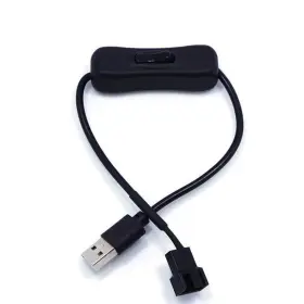 Opsfalcon 721821352399 2 Pack Usb To 3pin / 4pin Pwm 5v Sleeved Fan Power Adapter Cable With Switch