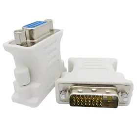 Ouou 676422346219 Vga Adapter Dvi-i 24 1 Male To 15 Pin Female Supports 1080p Full