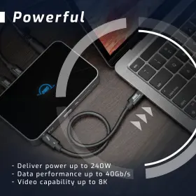 Owc 810100980047 11.8-inch Thunderbolt 4 And Usb-c Cable With 40 Gbps Data Transfer 240w Powe #3