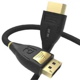 Dp10 Pacroban 8k Displayport Cable With Latches 10ft Dp To Cord Supports