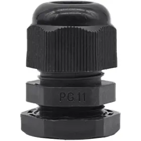 Pkpg11100 Paka Hand Tools Pg11 Durable Waterproof Black Nylon Cable Connector Gland - 100 Pcs