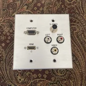 Panel Crafters Tequi-cq77470-6 Vga Hdmi Audio Video And S-video Wall Plate
